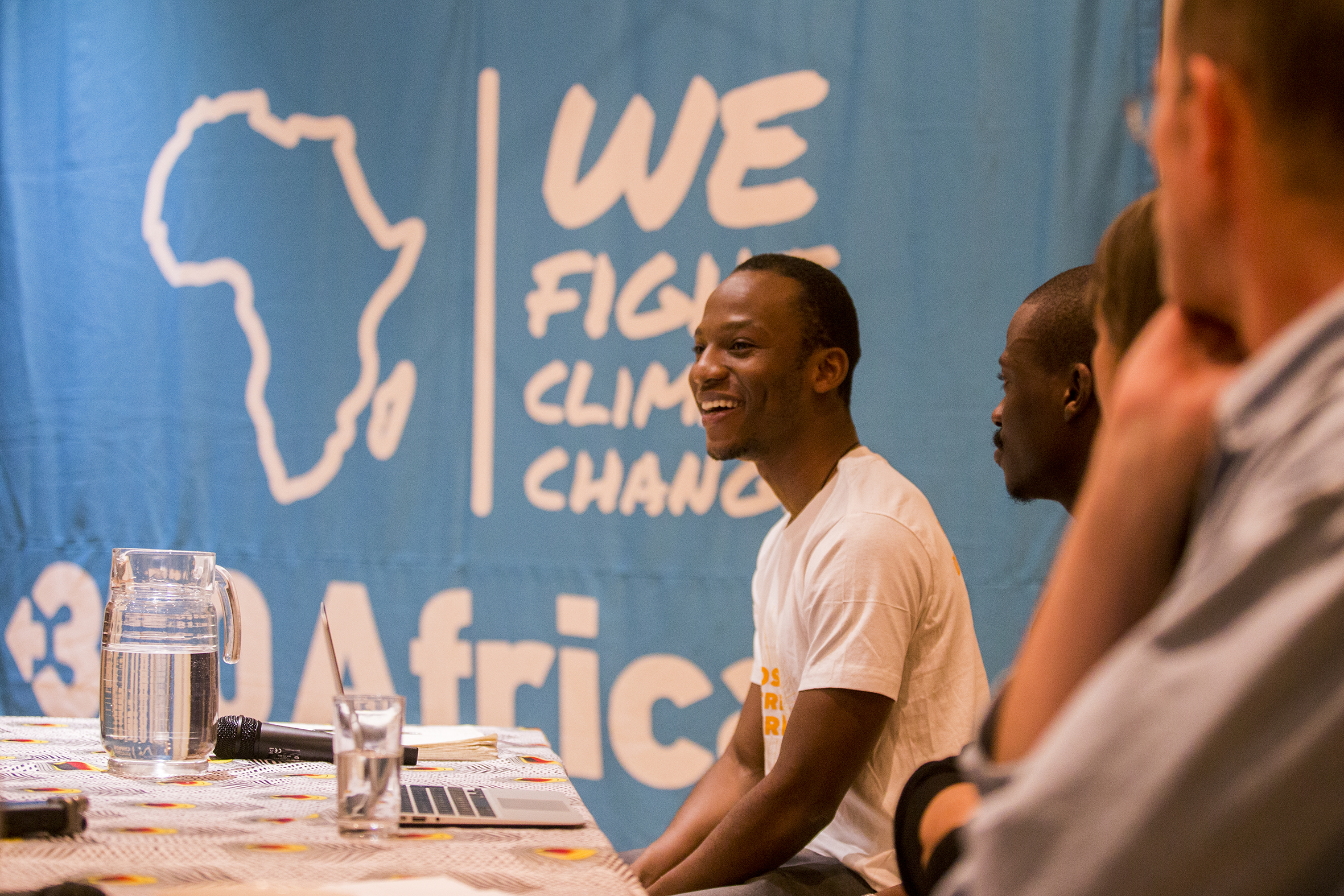CAPE TOWN, SOUTH AFRICA. Guest speakers Ahmed Mokgopo from 350Africa at the 350Africa Global Divestment Mobilisation launch event held in Cape Town, South Africa on 9 May 2017. Picture: Jennifer Bruce/350Africa